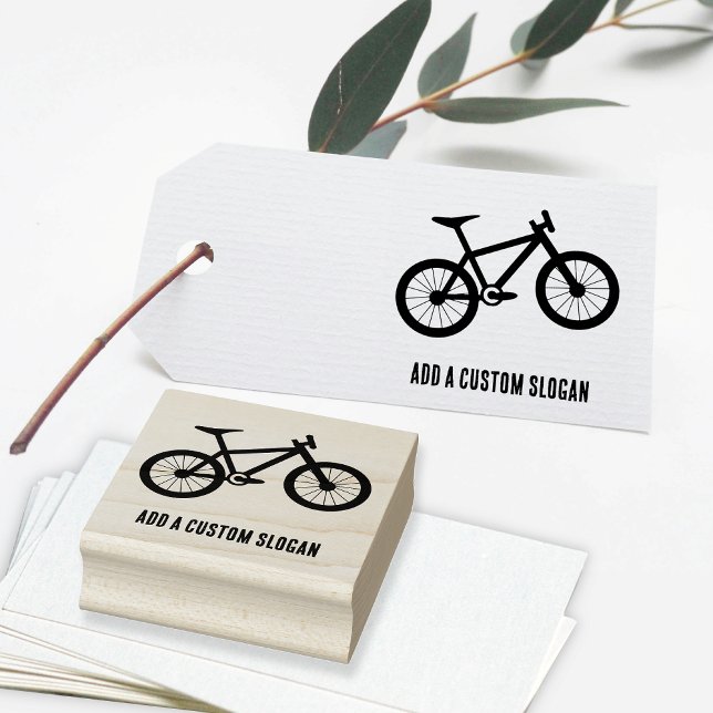 Cykling - Mountain Bike Sports med egen text Stämpel (Skapare uppladdad)