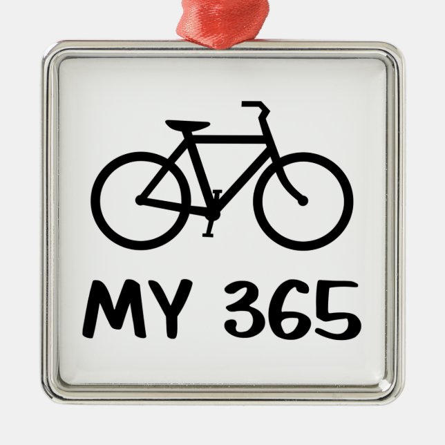 Cykling, My 365 Julgransprydnad Metall (Framsidan)