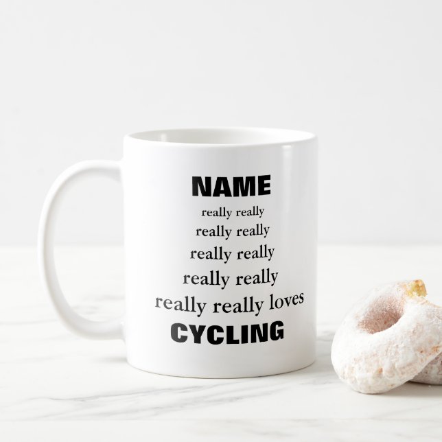Cykling namn verkligen verkligen kärlek Subjekt i  Kaffemugg (Med munk)