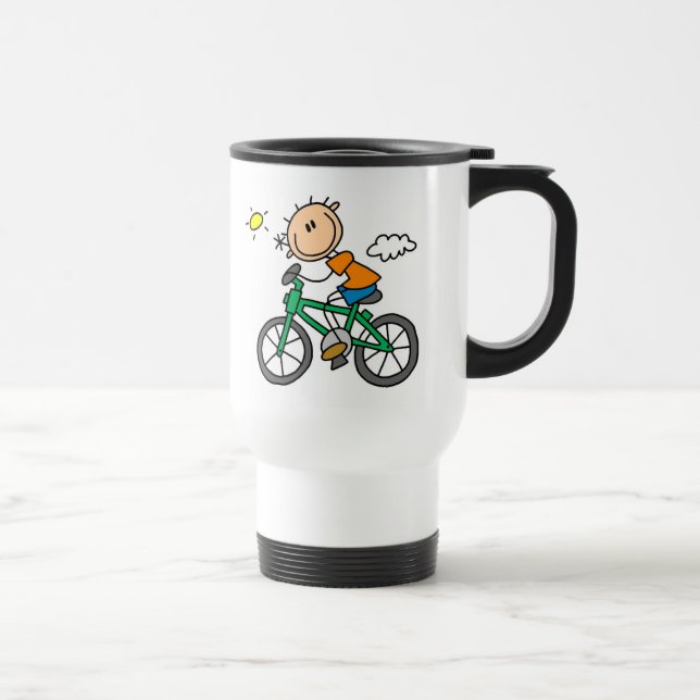 Cykling på cykel - manlig resemugg (Höger)
