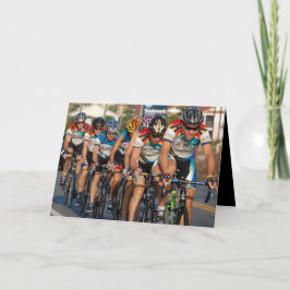Cykling Pace Line Birthday Card Kort