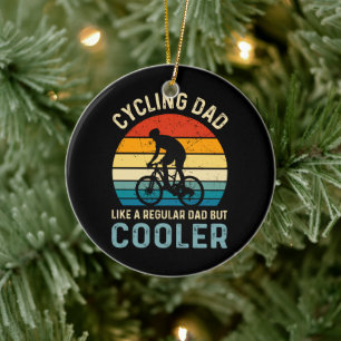 Cykling Pappa Cyklist Cykolog ÄVENTYR Julgransprydnad Keramik