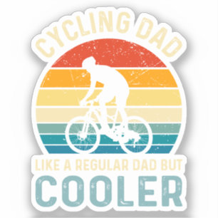 Cykling Pappa Cyklist Cykolog ÄVENTYR Klistermärken