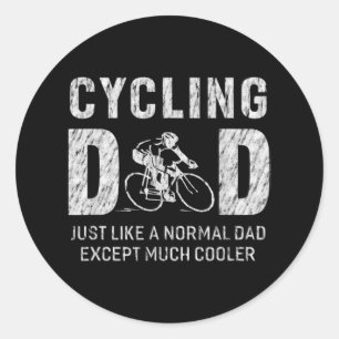 Cykling Pappa-gåvor för cykling av Far Coola Pappa Runt Klistermärke