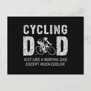 Cykling Pappa-gåvor för cykling av Far Coola Pappa Vykort