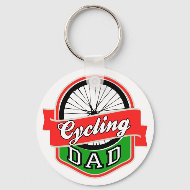 Cykling Pappa Nyckelring (Framsida)