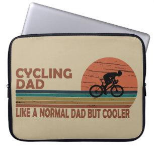 Cykling pappa som ett normalt pappa men kylare laptop fodral