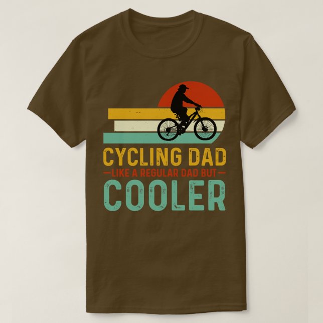 Cykling Pappa som ett vanligt Pappa men kylare T Shirt (Design framsida)