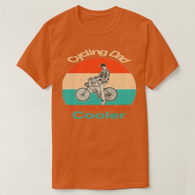 Cykling Pappa som ett vanligt Pappa men kylare TSh T Shirt (Design framsida)