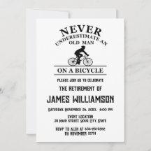 Cykling pensionerad pensionsfest