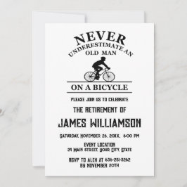 Cykling pensionerad pensionsfest inbjudningar