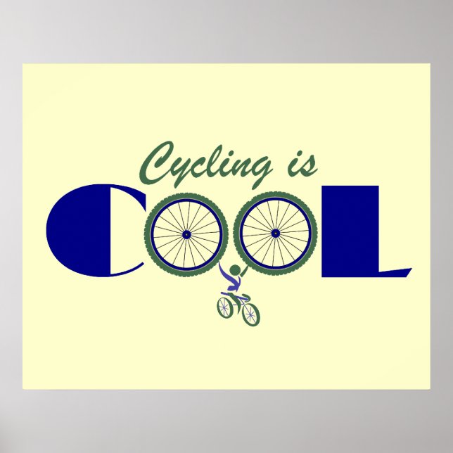 Cykling Poster utskrift (Framsidan)