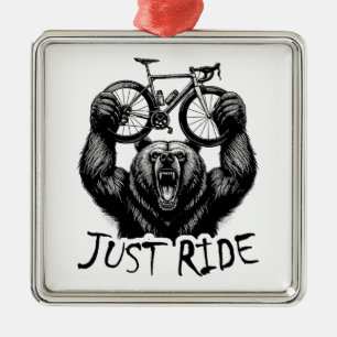 Cykling Rid Björn Julgransprydnad Metall