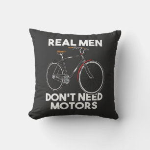 Cykling - Riktiga män behöver inga motorer Kudde