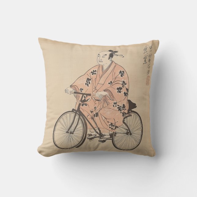 Cykling Samurai Dekorativ kudde (Framsida)