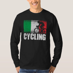 Cykling Sport Italien Flagga Italy Bicycle Tävla C T Shirt