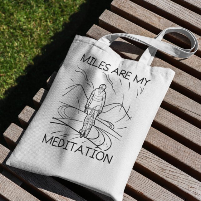 Cykling Stroke Tote Bag Tygkasse (Skapare uppladdad)