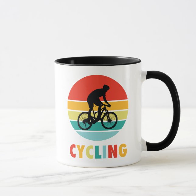 Cykling Sunset Outdoor Sport Mugg (Höger)