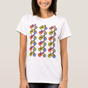 Cykling-T grupperade bromsar T-shirt