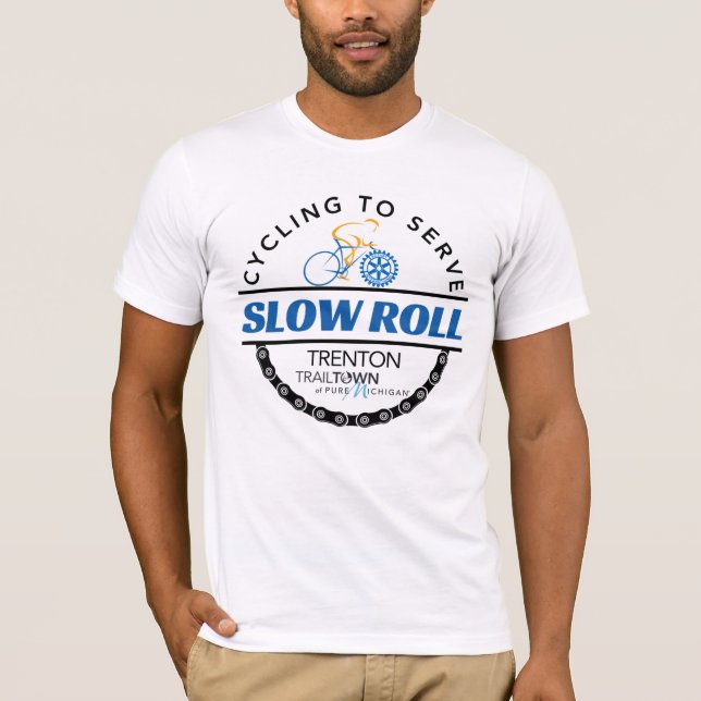 Cykling till  Trenton Slow Roll T Shirt (Framsida)