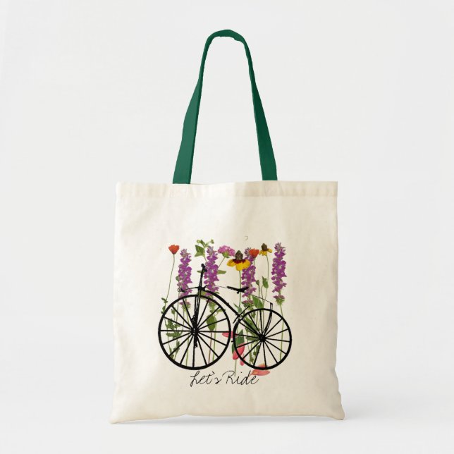 Cykling Tote Bag Tygkasse (Framsidan)
