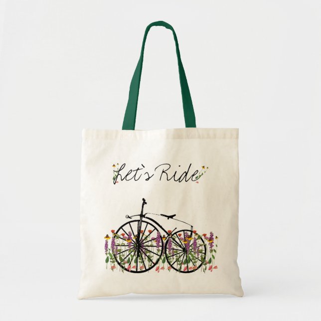 Cykling Tote Bag Tygkasse (Framsidan)
