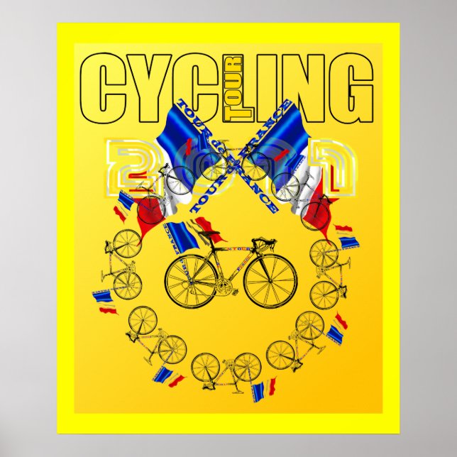 Cykling Tour 2011 Tour de Frankrike Sportfantast Poster (Framsidan)