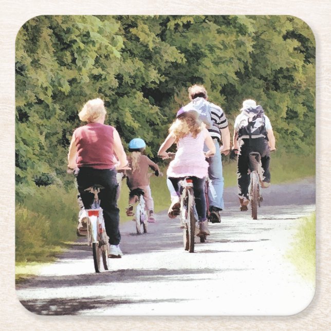 CYKLING UNDERLÄGG PAPPER KVADRAT (Framsidan)