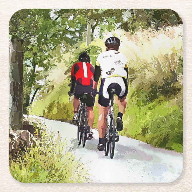 CYKLING UNDERLÄGG PAPPER KVADRAT (Framsidan)