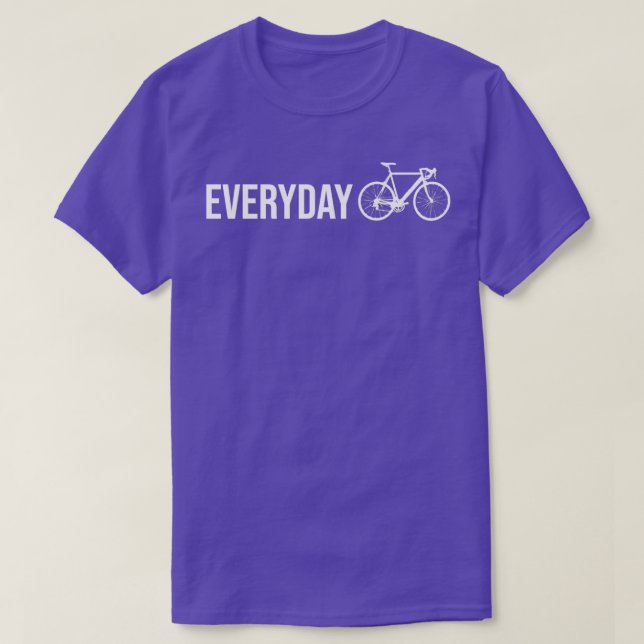 Cykling varje dag t shirt (Design framsida)