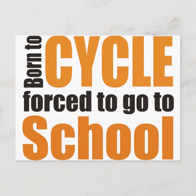 cykling vykort (Framsida)