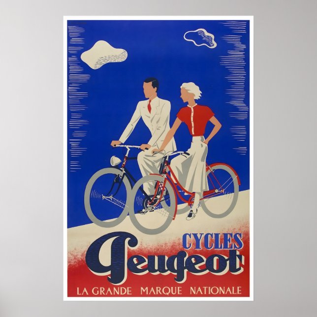 Cyklingaffisch Cykeltryck Cykelkonst Cykling Poster (Framsidan)