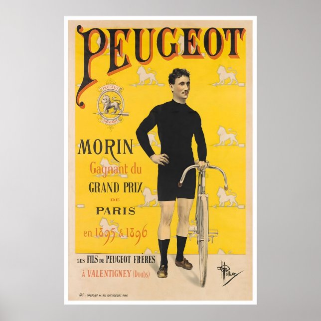 Cyklingaffisch Retro cykelkonst Cykelutskrift Poster (Framsidan)