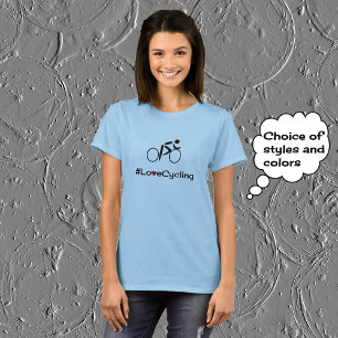 Cyklingscyklist i kärlek t-shirt