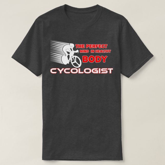 Cyklingslusscykolog (6) t shirt (Design framsida)