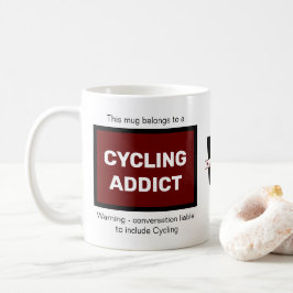 Cyklingsrådgivare Lägg till ditt namn Monogram - f Kaffemugg