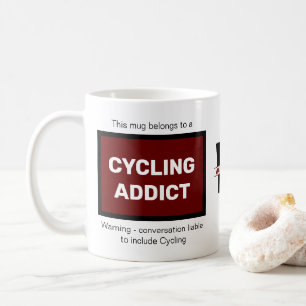 Cyklingsrådgivare Lägg till ditt namn Monogram - f Kaffemugg