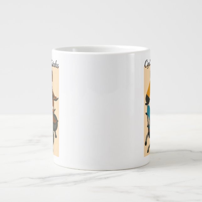 Cyklingssystrar Jumbo Mugg (Framsidan)