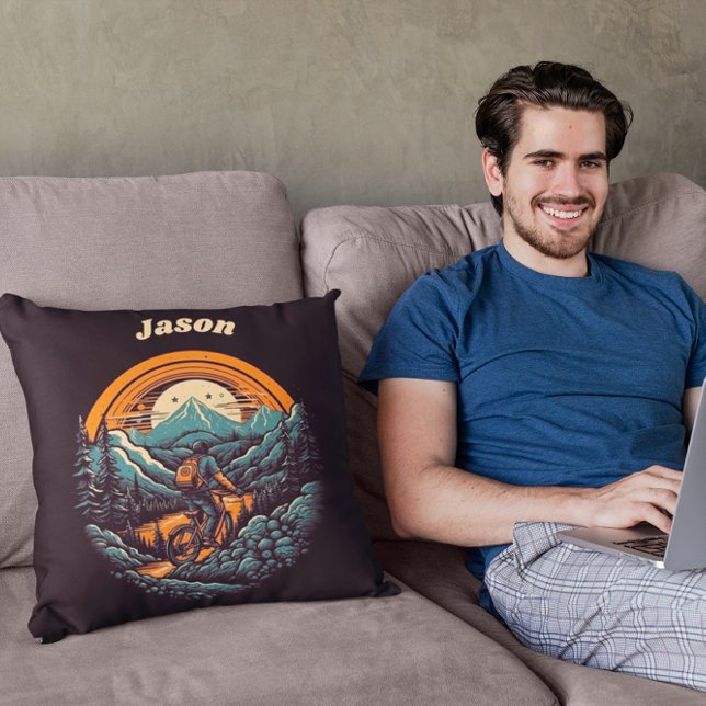 Cyklingstid, retroanpassade kudde (Skapare uppladdad)