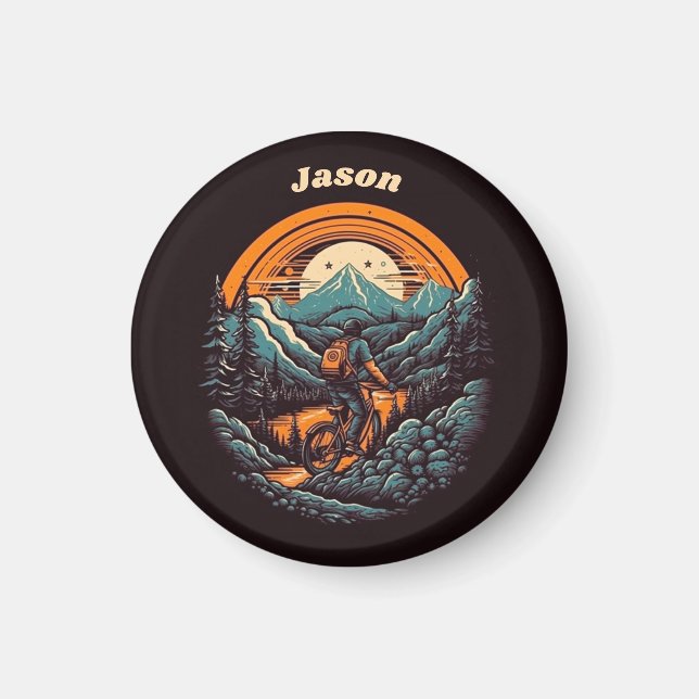 Cyklingstid, retroanpassade magnet (Framsidan)