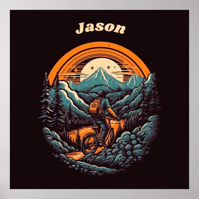 Cyklingstid, retroanpassade poster (Framsidan)