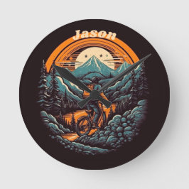 Cyklingstid, retroanpassade rund klocka