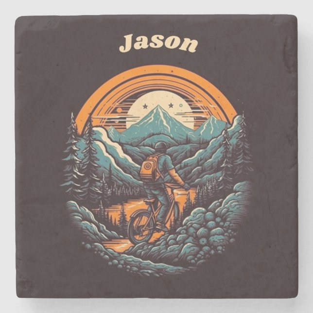 Cyklingstid, retroanpassade stenunderlägg (Framsidan)