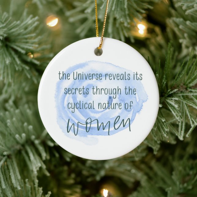 Cykliska kvinnor julgransprydnad keramik (Träd)