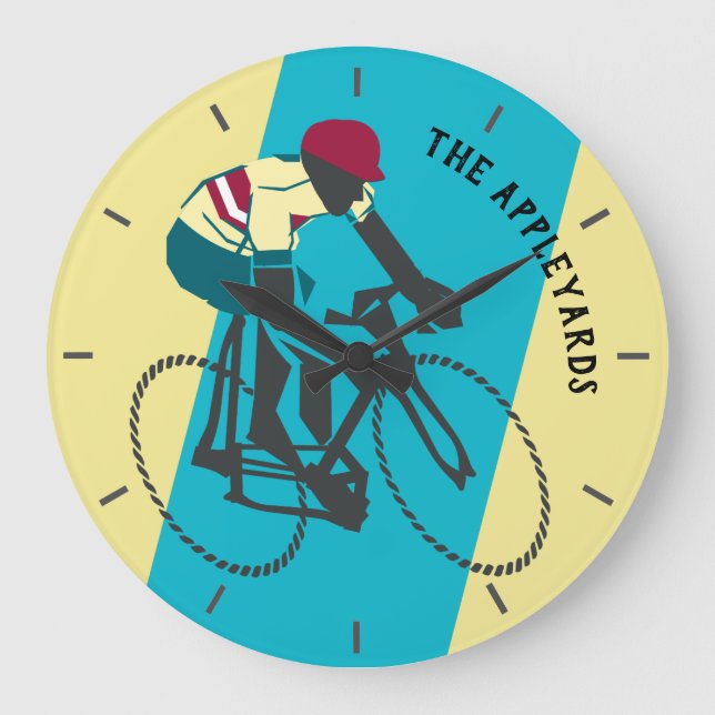 Cyklist #1 stor klocka (Framsida)