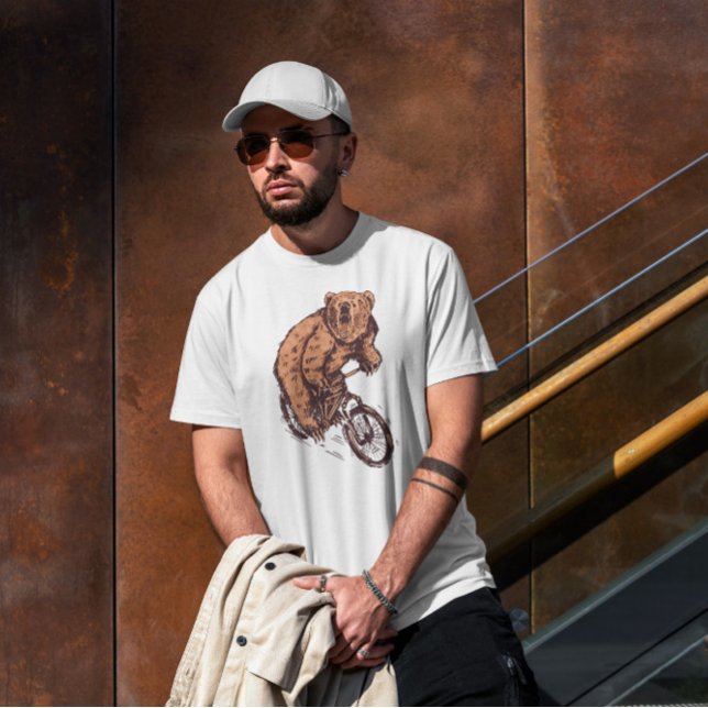 Cyklist Bear T Shirt (Skapare uppladdad)
