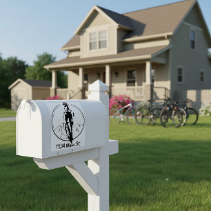 Cyklist brevlåda dekal