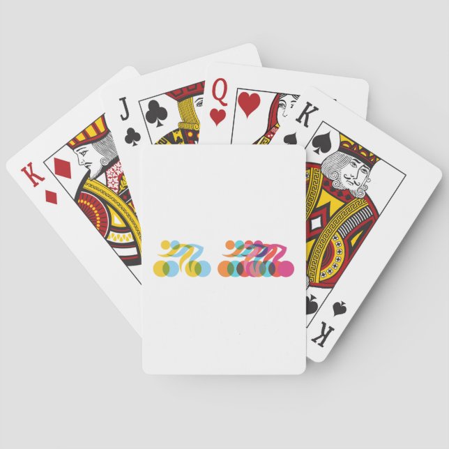 Cyklist coola och unik design kortlek (Baksidan)