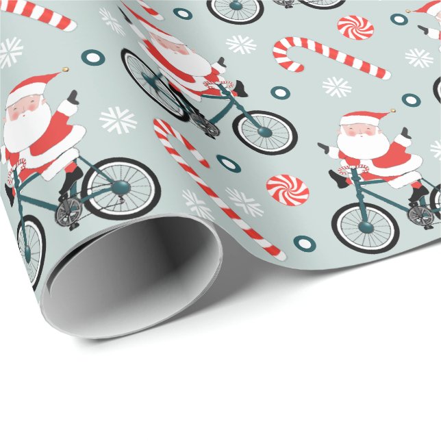 Cyklist Cycling Helgdag Gift Presentpapper (Rullad Hörn)