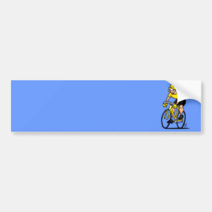 Cyklist - cykla bildekal